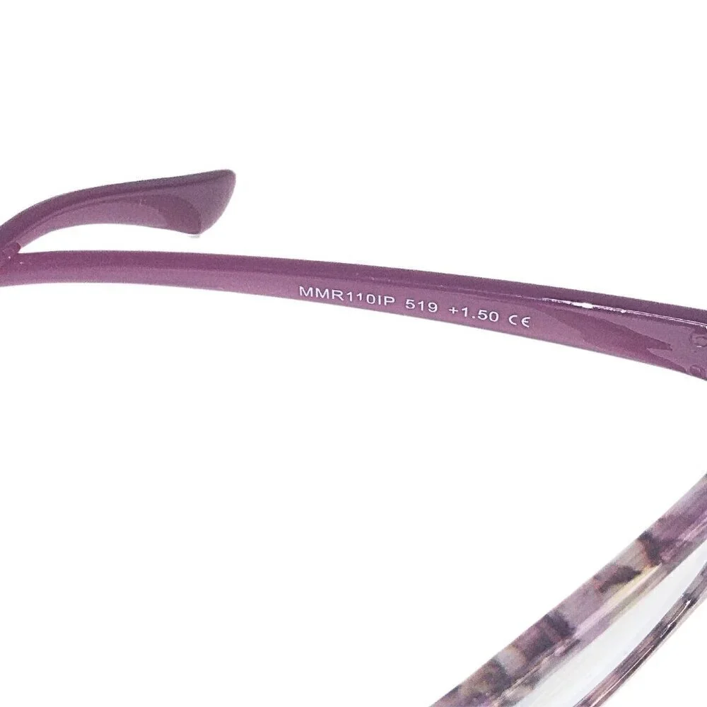 MARILYN MONROE WOMEN'S READING GLASSES +1.50 - PURPLE RECTANGLE SHAPED FRAME